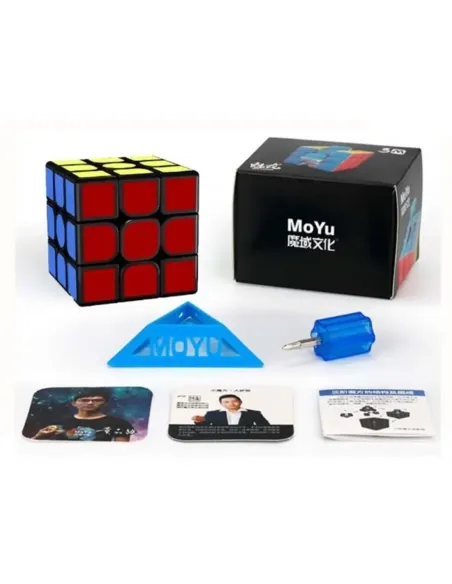Cubo de rubik moyu meilong 3x3 magnetico negro