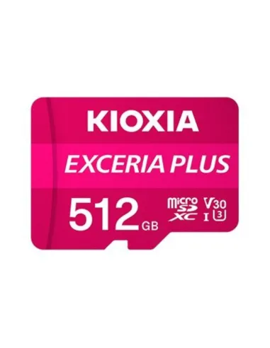 Tarjeta memoria micro secure digital sd kioxia 512gb exceria plus uhs - i c10 r98 con adaptador