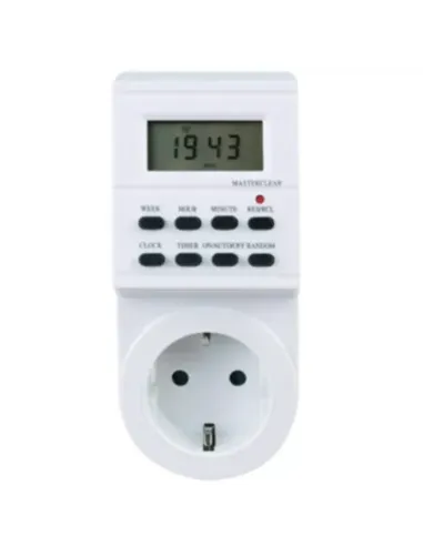 Programador silver electronic digital -  semanal -  3600w -  250v -  16a -  50hz -  ip 20 -  ajustable multifuncion