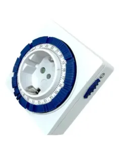 Programador silver electronic analógico -  24 horas -  3600w -  250v -  16a -  50hz -  ip 20 - ajustable 15 minutos -  24h