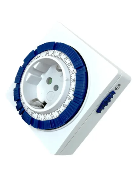 Programador silver electronic analógico -  24 horas -  3600w -  250v -  16a -  50hz -  ip 20 - ajustable 15 minutos -  24h