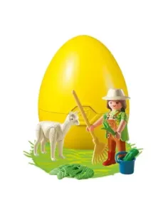 Playmobil cuidadora con alpaca