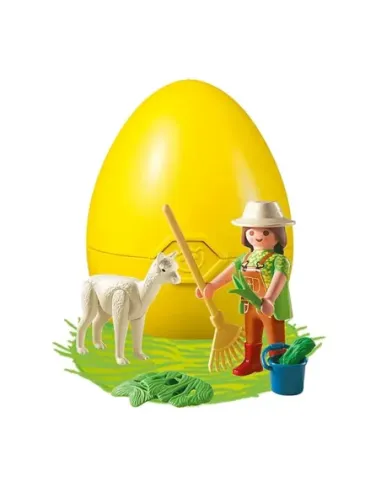 Playmobil cuidadora con alpaca