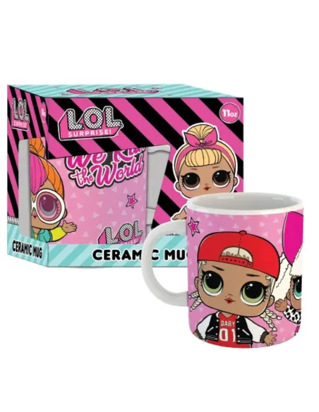 Taza gb eye lol surprise ceramica en caja de regalo rosa