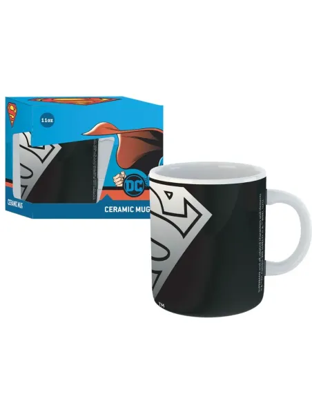 Taza gb eye ceramica dc comic superman estilo negro