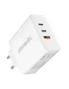 Cargador tipo c 65w gan phoenix universal para portatil tablet o smartphone carga rapida