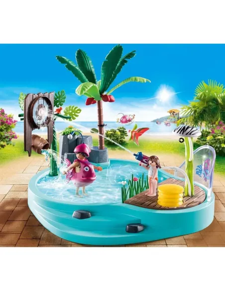 Playmobil piscina divertida con rociador de agua