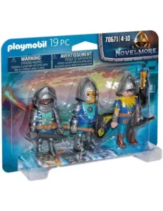 Playmobil set de 3 caballeros de novelmore