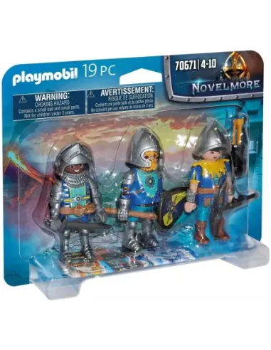 Playmobil set de 3 caballeros de novelmore