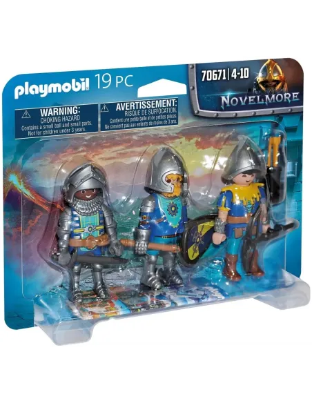 Playmobil set de 3 caballeros de novelmore