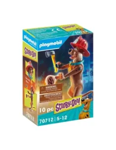 Playmobil scooby - doo! figura coleccionable bombero