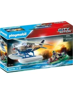 Playmobil policia hidroavion: persecucion de contrabandista