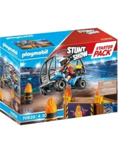 Playmobil starter pack stuntshow quad con rampa de fuego