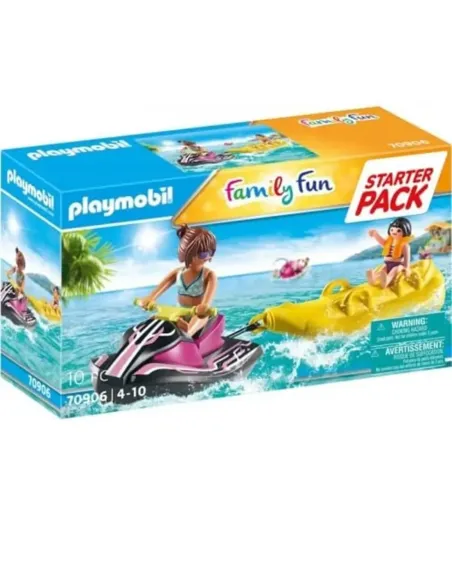 Playmobil starter pack moto de agua con bote banana