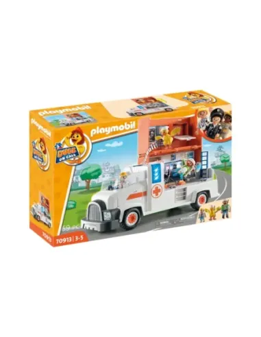 Playmobil duck on call camion ambulancia