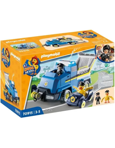 Playmobil duck on call vehiculo de emergencia de la policia