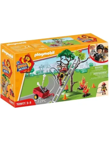 Playmobil duck on call accion rescate de bomberos ¡rescata al gato!