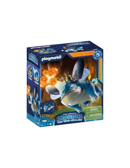 Playmobil dragones: nine realms: plowhorn & d'angelo