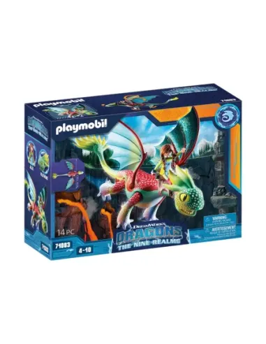 Playmobil dragones: nine realms: feathers & alex