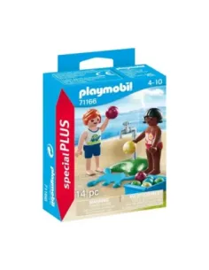 Playmobil niños con globos de agua