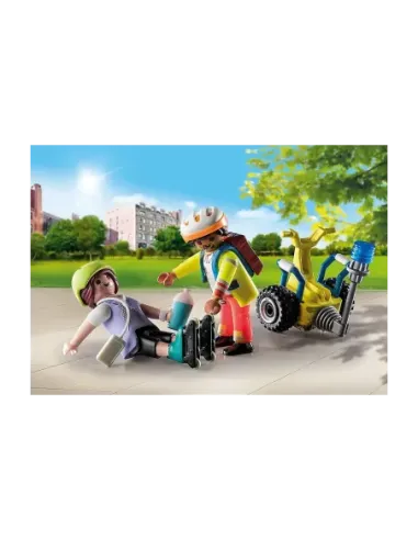 Playmobil starter pack rescate con balance racer