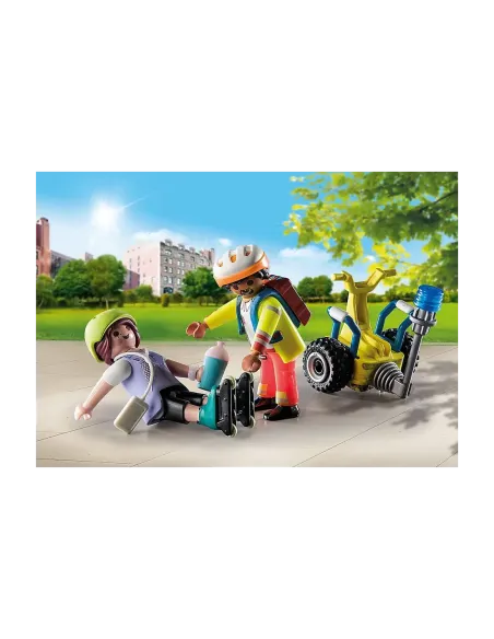 Playmobil starter pack rescate con balance racer