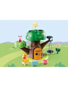 Playmobil 1.2.3 & disney winnie the pooh & piglet casa del árbol