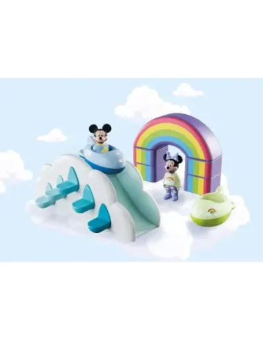 Playmobil 1.2.3 & disney mickey y minnie casa en las nubes