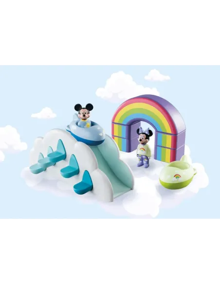 Playmobil 1.2.3 & disney mickey y minnie casa en las nubes
