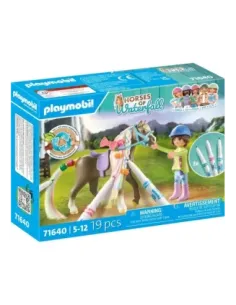 Playmobil set caballo para colorear