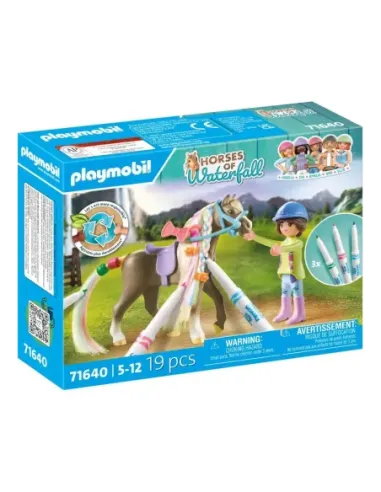 Playmobil set caballo para colorear