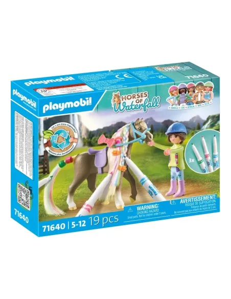 Playmobil set caballo para colorear
