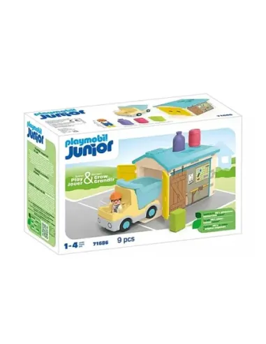 Playmobil junior camión con garaje