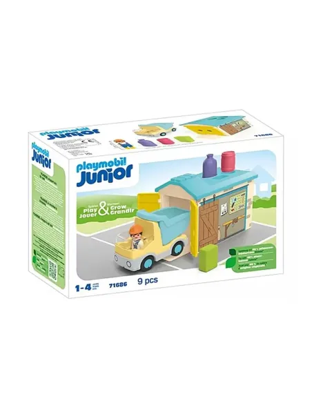 Playmobil junior camión con garaje
