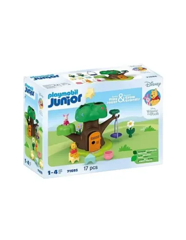 Playmobil junior  disney: winnie the pooh y piglet casa del árbol