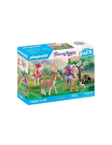 Playmobil -  starter pack hadas con animales del bosque