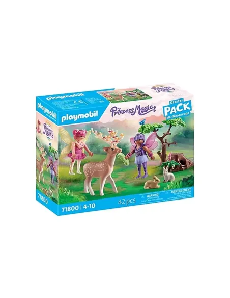 Playmobil -  starter pack hadas con animales del bosque