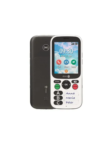 Telefono movil doro 780x black - white 2.8 pulgadas -  4g - blanco y negro