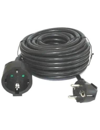 Cable prolongador de corriente silver electrics 10m -  3x 1.5mm -  250v -  16a -  3.500w negro
