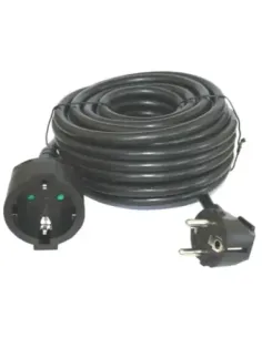Prolongador de corriente silver electrics m -  3x 1.5mm -  250v -  16a -  3.500w negro