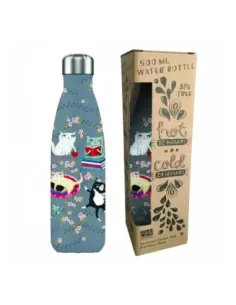 Botella isotermica enesco black crazy cats