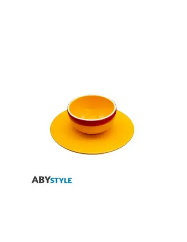 Set cuenco y platillo abystyle one piece sombrero de paja