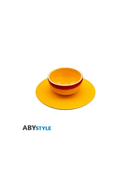 Set cuenco y platillo abystyle one piece sombrero de paja