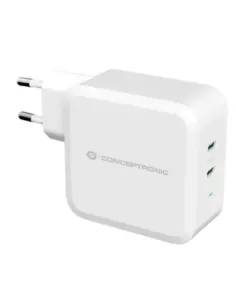 Cargador conceptronic pd 2 puertos usb - c althea - 100w - blanco