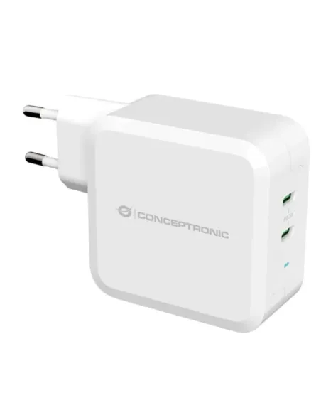 Cargador conceptronic pd 2 puertos usb - c althea - 100w - blanco