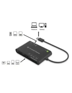 Lector de tarjetas externo conceptronic usb 2.0 - lector dnie 3.0