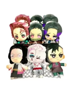 Set peluches banpresto kimetsu no yaiba demon slayer 9 unidades edicion exclusiva