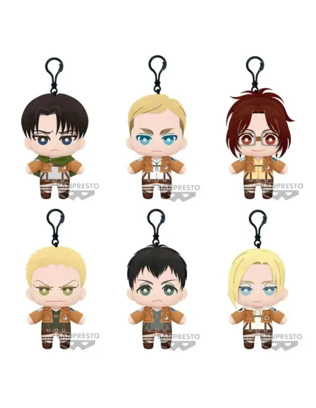 Peluche banpresto attack on titan tomonui plush assort series 2 1 unidad aleatoria