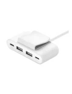 Hub belkin usb tipo c 4 en 1 blanco