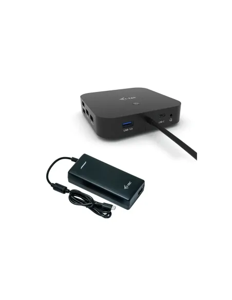 Docking station con adaptador de corriente universal i - tec usb - c hdmi dp con  de corriente 100 w